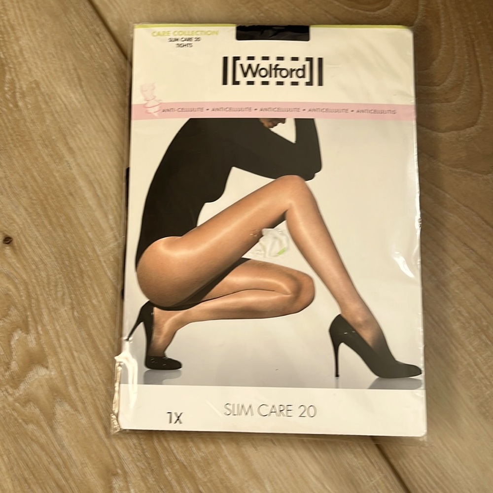 $60! Wolford Slim Care 20 Sheer Tights - Nude Size XL. FREE SHIPPING